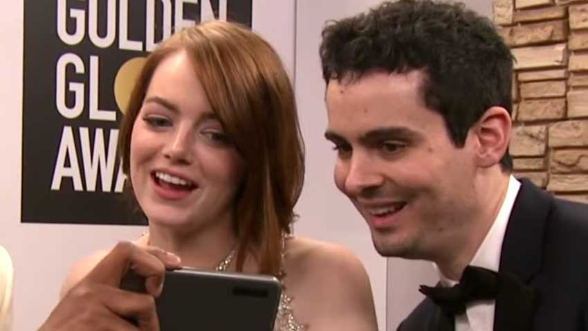 Golden Globes 2017, ecco come Emma Stone ha reagito al bacio tra Andrew Garfield e Ryan Reynolds