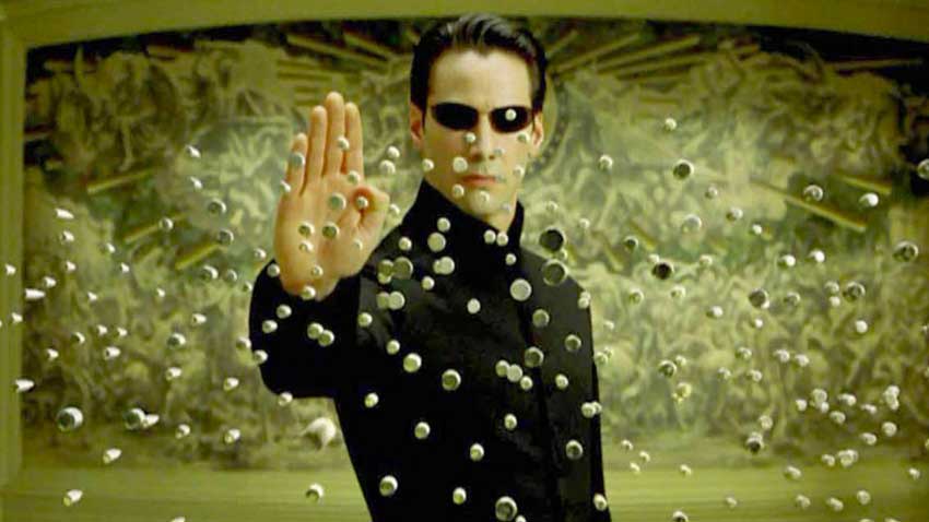 Keanu Reeves è Neo nella trilogia di Matrix delle sorelle Wachowski