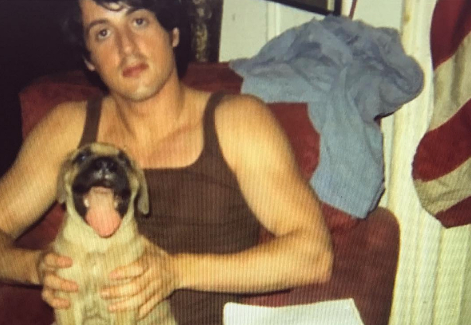 Stallone e il su cane Buktus