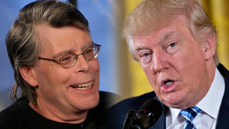 Donald Trump blocca Stephen King su Twitter, ma a intervenire è J.K. Rowling Stephen King e Donald Trump