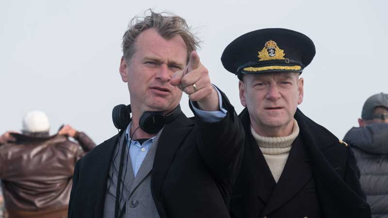 Christopher Nolan sul set di Dunkirk