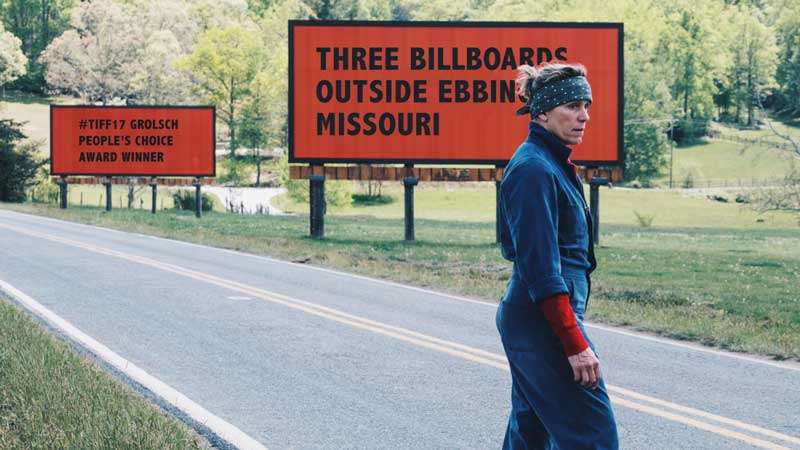 Three Billboards Outside Ebbing, Missouri trionfa al Toronto Film Festival Three Billboards Outside Ebbing, Missouri trionfa al Toronto Film Festival