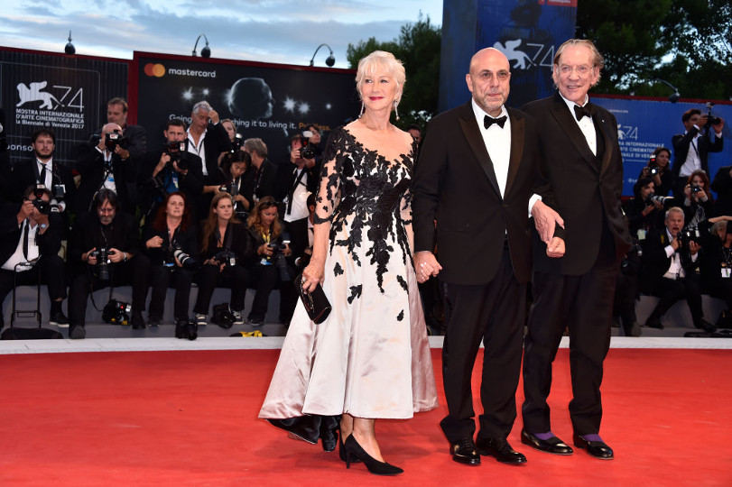 Venezia 74: gli emozionatissimi Helen Mirren e Donald Sutherland sul red carpet di Ella & John – The Leisure Seeker Virzì, Mirren, Sutherland