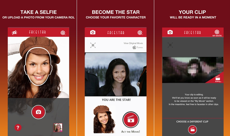 FaceStar, l’app che ti rende protagonista dei film di Hollywood!