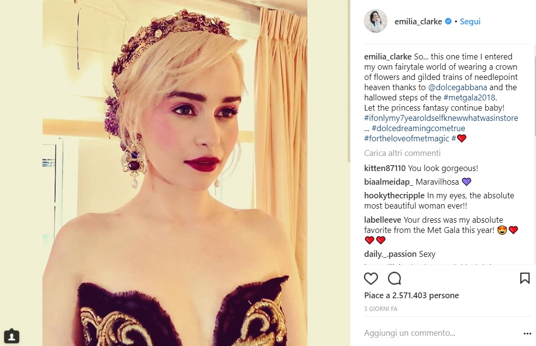 emilia clarke altezza