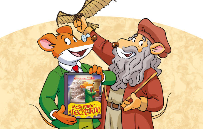 Geronimo Stilton e Leonardo Da Vinci, in arrivo il libro per imparare l’arte divertendosi