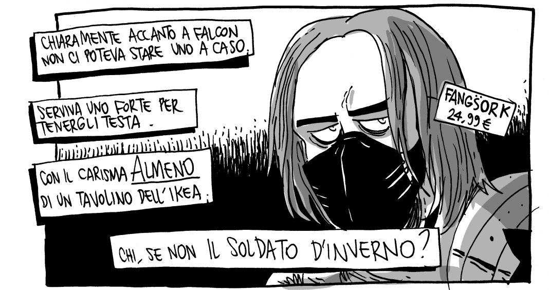 Zerocalcare ha visto The Falcon and the Winter Soldier: «Soldato d’inverno, bagnino d’estate, cervo a primavera». La storia a fumetti Zerocalcare The Falcon and the Winter Soldier