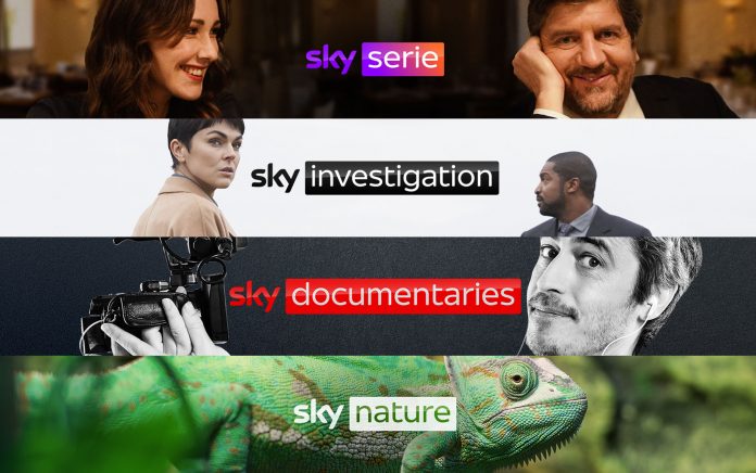 Sky presenta 4 nuovi canali: dal 1° luglio nascono Sky Serie, Sky Investigation, Sky Documentaries e Sky Nature Sky nuovi canali