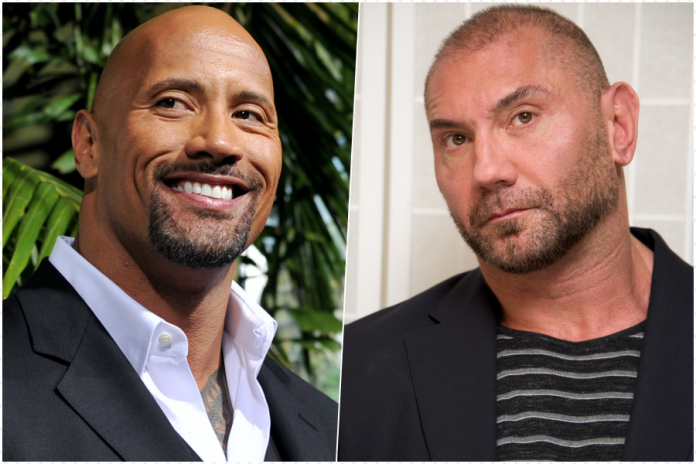 Dave Bautista viene scambiato per Dwayne Johnson e la prende malissimo: la sua risposta è nera di rabbia Dwayne Johnson Dave Bautista
