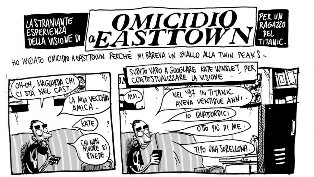 Zerocalcare ha visto Omicidio a Easttown: «Mi pareva un giallo alla Twin Peaks» Zerocalcare Omicidio a Easttown