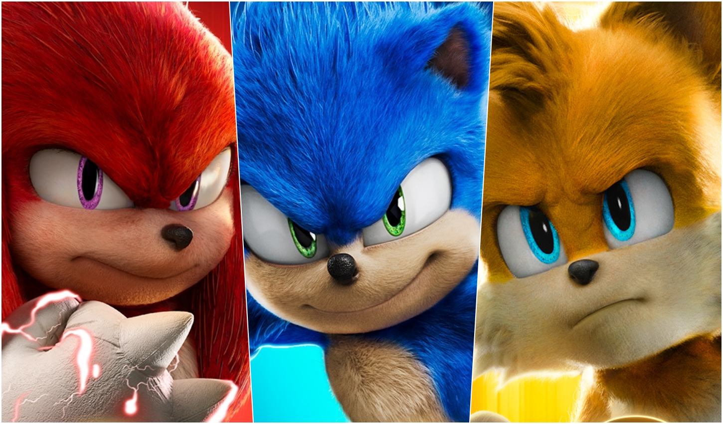 Sonic 2 Tails and Knuckles character posters