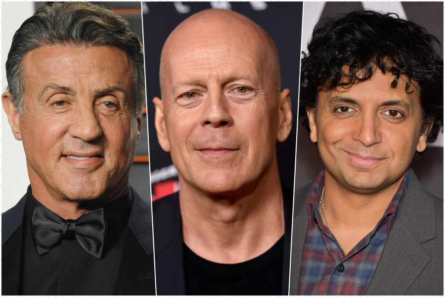 Stallone Willis Shyamalan