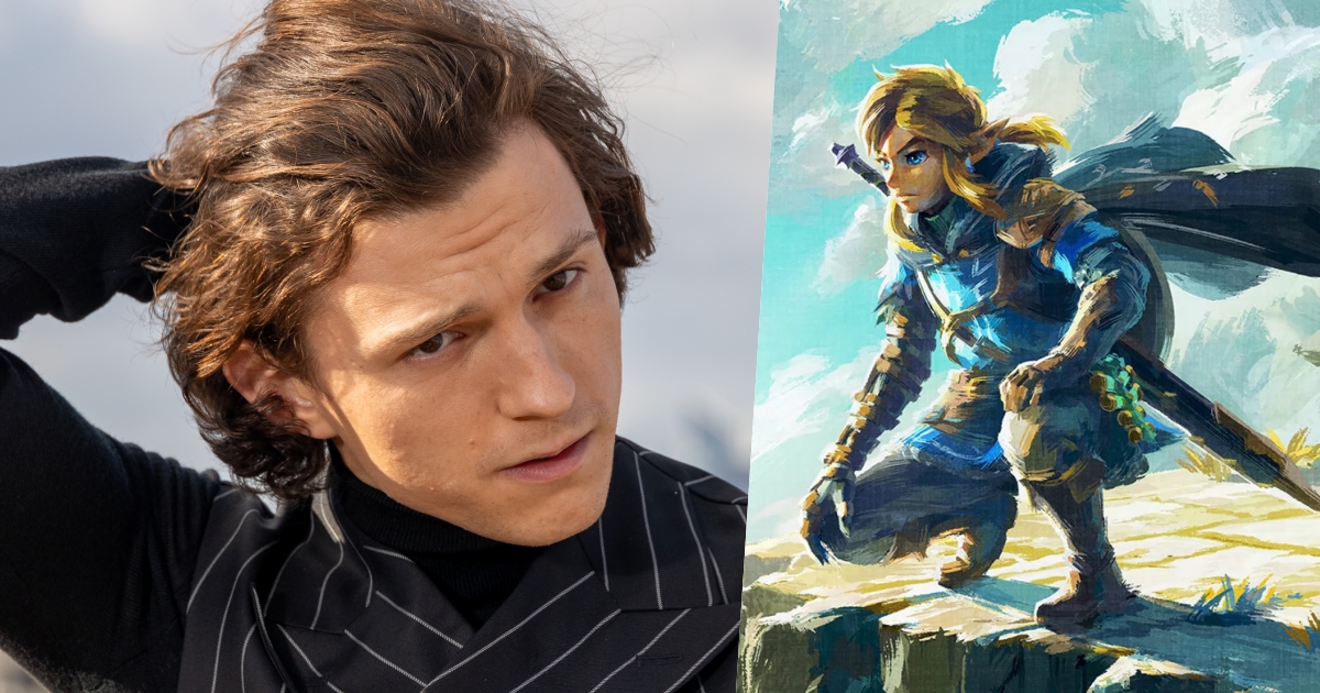 Tom holland as link from the legend of zelda breath of the wild