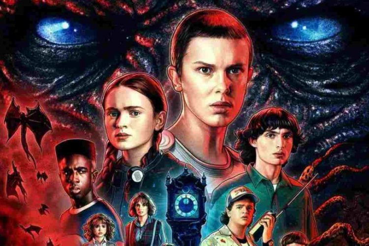 il banner di stranger things 4