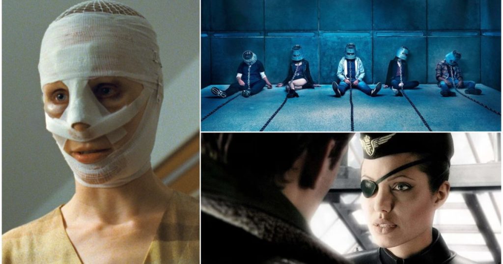 collage di goodnight mommy, saw e sky captain and the world of tomorrow