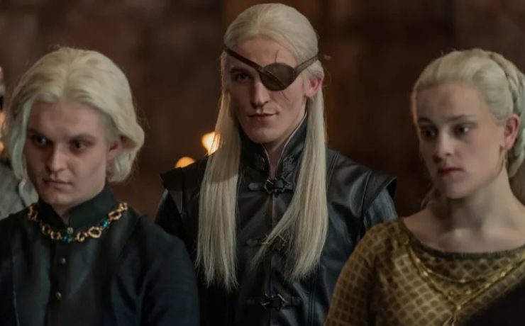 i giovani rampolli Targaryen in un frame di House of the Dragon