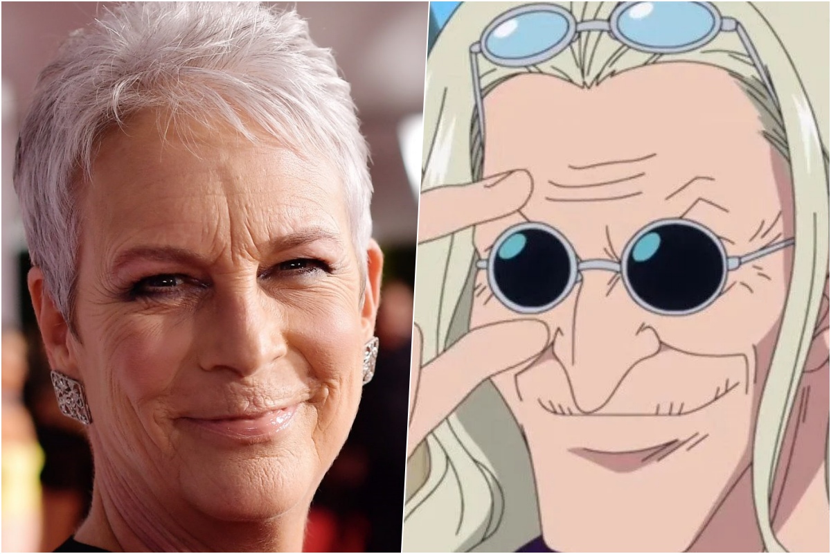 Collage Jamie Lee Curtis e Dr. Kureha