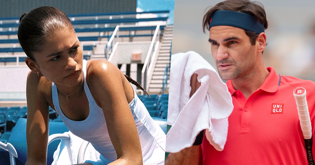 foto doppia con zendaya e roger federer