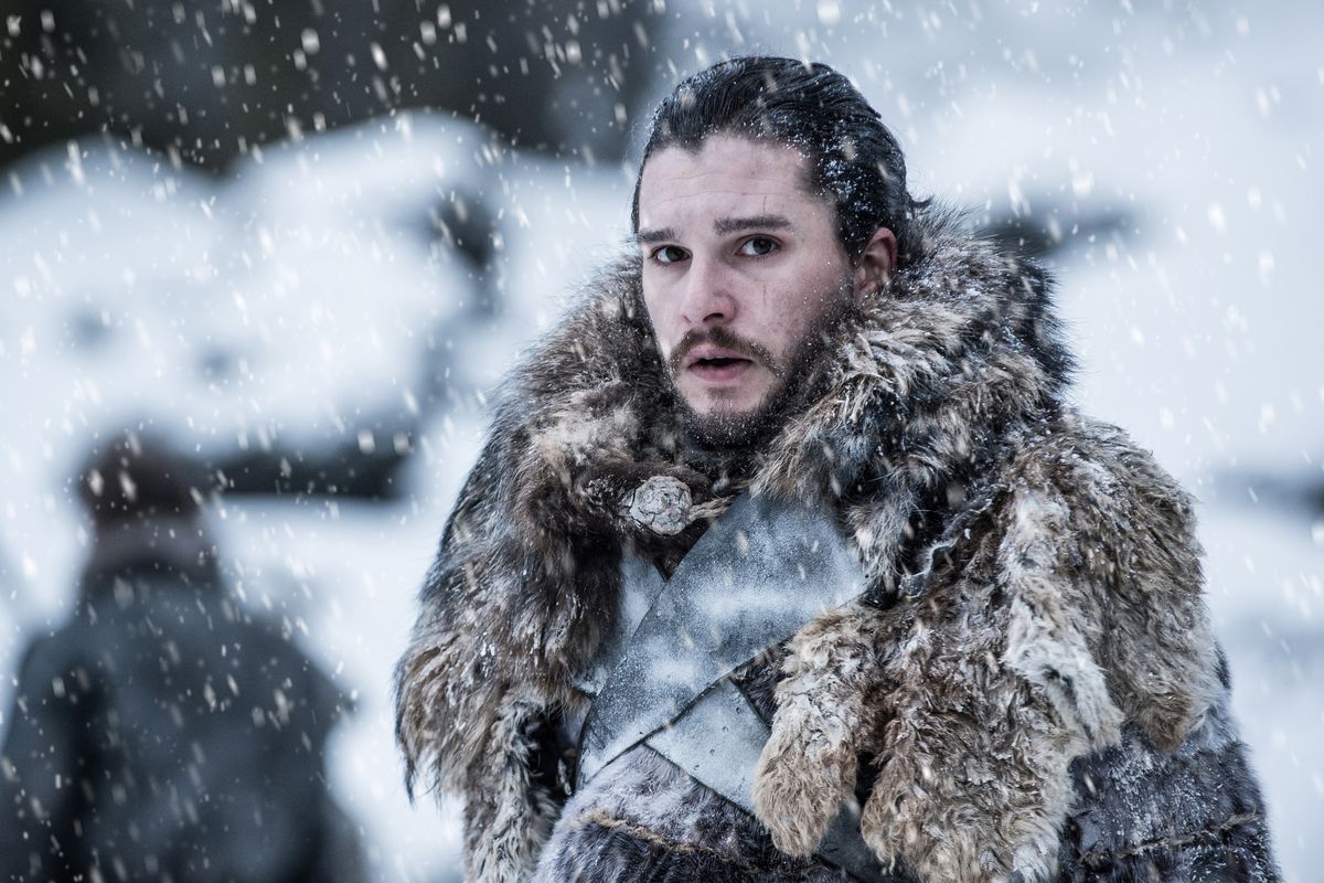 Kit Harington come Jon Snow ne Il trono di spade