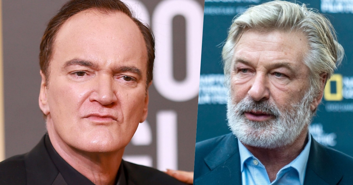 primi piani quentin tarantino e alec baldwin