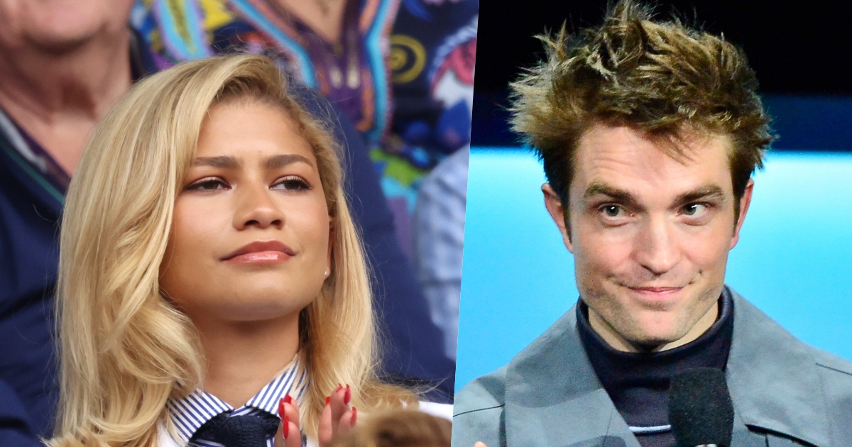 primi piani di zendaya e robert pattinson