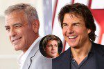 Collage George Clooney, Tom Cruise e Brad Pitt