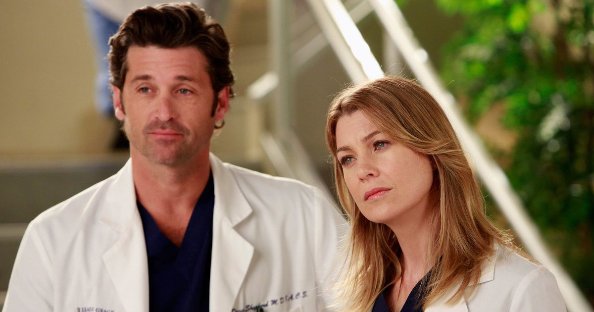 Meredith Grey (Ellen Pompeo) e Derek Shepherd (Patrick Dempsey) in Grey's Anatomy