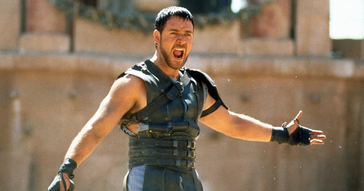 Russell Crowe in Il Gladiatore