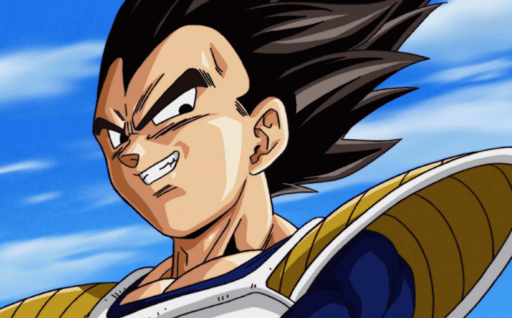 Vegeta in un frame di Dragon Ball Kai