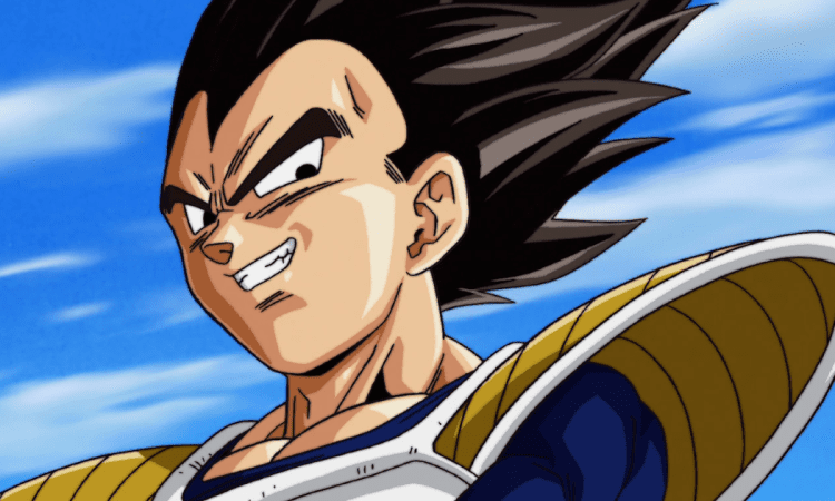 Vegeta in un frame di Dragon Ball Kai