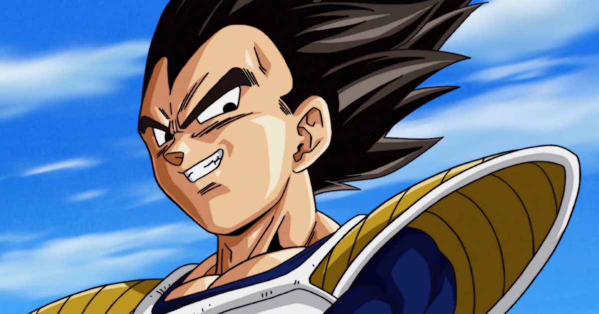 Vegeta in un frame di Dragon Ball Kai