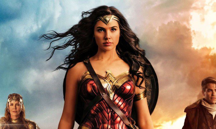 Gal Gadot nel banner di Wonder Woman