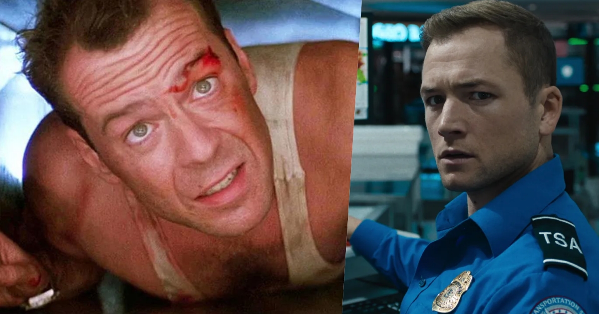 Collage Die Hard e Carry On film Netflix