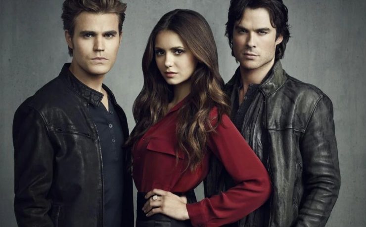 Elena, Damon e Salvatore in The Vampire Diaries
