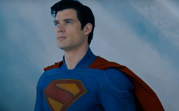 Frame dal video dietro le quinte di Superman di James Gunn