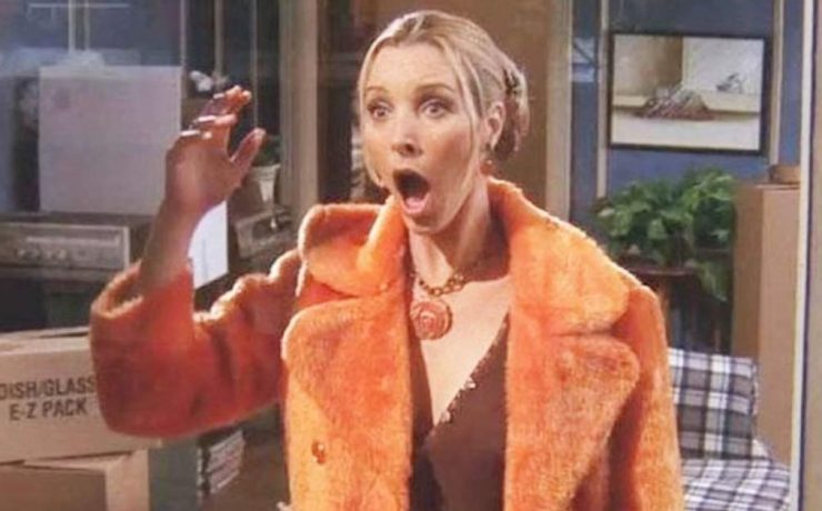 Phoebe Buffay (Lisa Kudrow) nella sitcom Friends