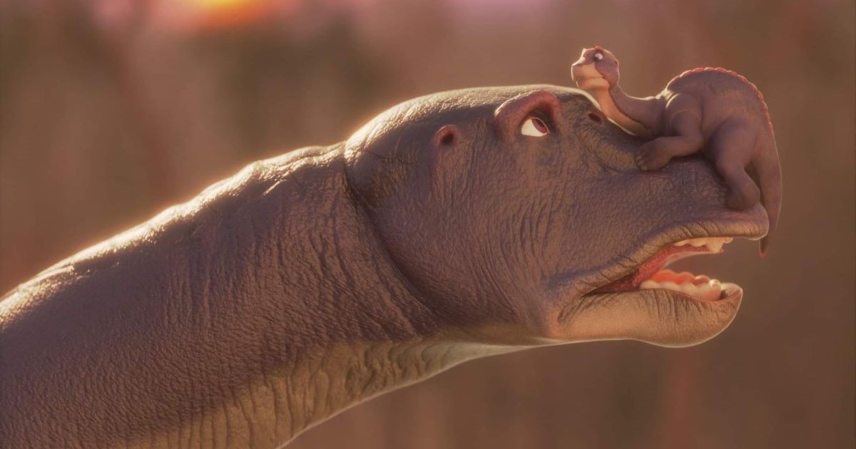 frame del corto Littlefoot basato su Alla ricerca della Valle Incantata
