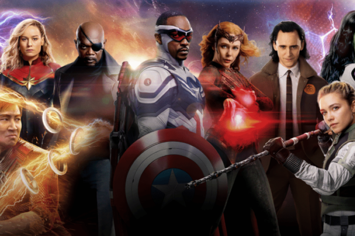 i protagonisti della Pase 4 e 5 del Marvel Cinematic Universe