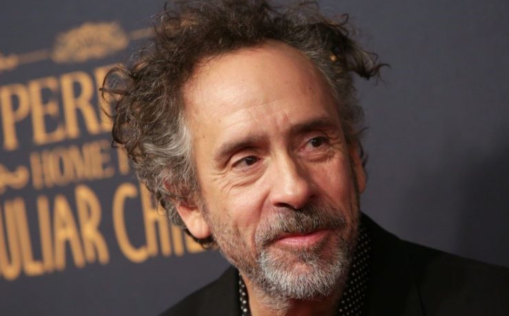 un primo piano di Tim Burton