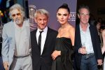 Collage coppie di Hollywood con decenni di differenza