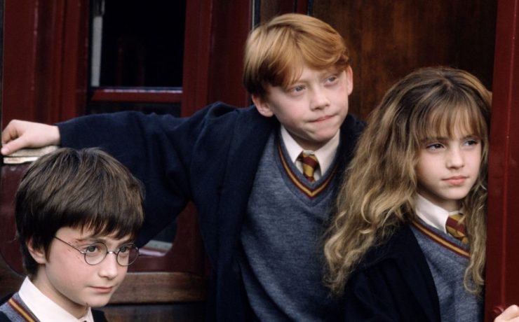 I tre protagonisti di Harry Potter
