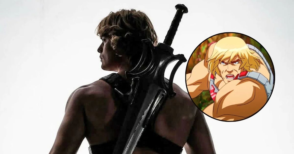 Collage Nicholas Galitzine come He-Man Masters of the Universe