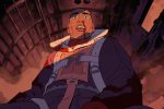 un frame dell'episodio di Love, Death & Robots disegnato da Gigi Cavenago