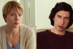 primi piani di Scarlett Johansson e Adam Driver