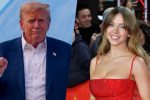 mezzobusto di Donald Trump e di Sydney Sweeney