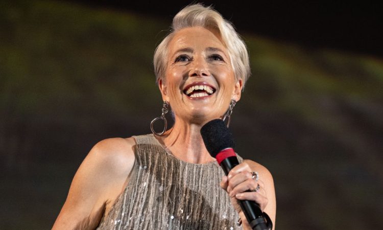 Emma Thompson sul palco del Locarno Film Festival